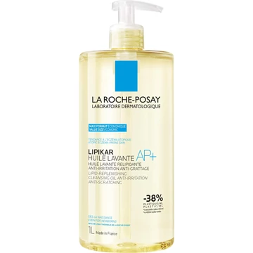 LA ROCHE-POSAY Lipikar AP+ Lipidpótló Tusoló- és Fürdőolaj 1000ml