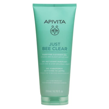 APIVITA Just Bee Clear Arctisztító Habzó Gél Zsíros Bőrre (200ml)