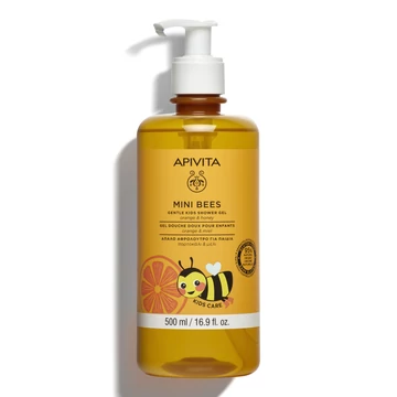 APIVITA Mini Bees Bőrkímélő Tusfürdő Gyerekeknek (500ml)