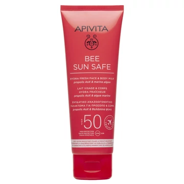 APIVITA Bee Sun Safe Hydra Fresh Tej Arcra és Testre SPF50+ (100ml)