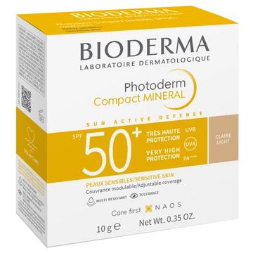 BIODERMA Photoderm Compact Mineral Púder SPF50+ Világos (10g)
