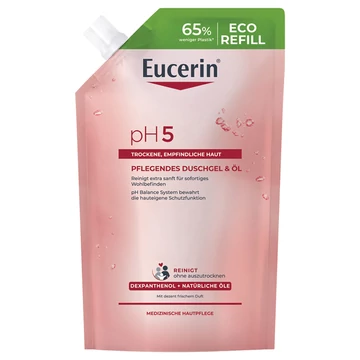 EUCERIN pH5 Olajtusfürdő Gél Öko-utántöltő (400ml)