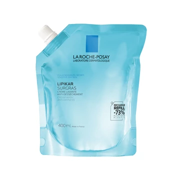 LA ROCHE-POSAY Lipikar Surgras Krémtusfürdő Száraz, Nagyon Száraz Bőrre (400ml) UTÁNTÖLTŐ