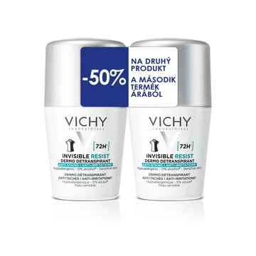 VICHY Golyós Dezodor Invisible Resist Duo (2x50ml)