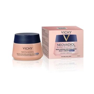 VICHY Neovadiol Rose Platinum Revitalizáló és Nedvességgel Feltöltő Éjszakai Rózsás Krém (50ml)