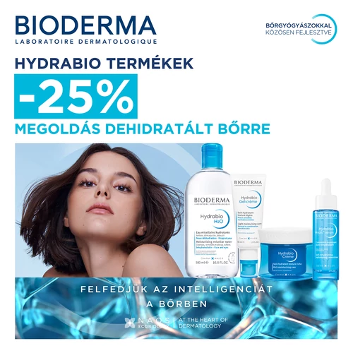 25% kedvezmény minden BIODERMA Hydrabio termékre