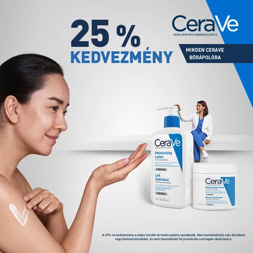 25% kedvezmény minden CeraVe termékre 
