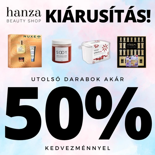 KIÁRUSÍTÁS! - Akár 50% kedvezmény