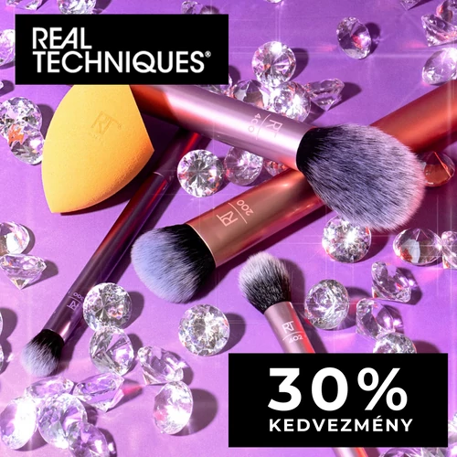 30% kedvezmény minden REAL TECHNIQUES termékre