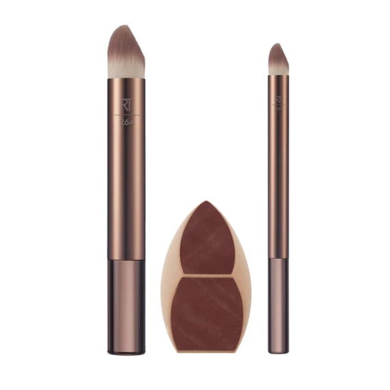 REAL TECHNIQUES Makeup Saver + Brush Trio Ecset Szett