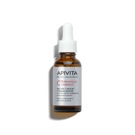 APIVITA Bee Tech C15 Propolisz Ránctalanító és Korrigáló Antioxidáns Szérum (30ml)