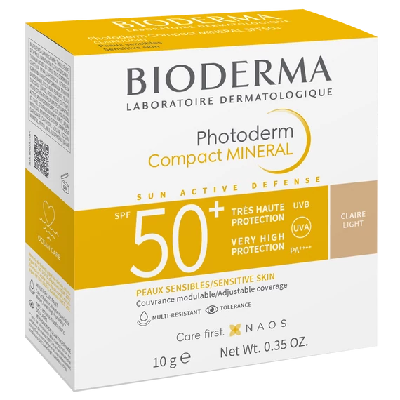 BIODERMA Photoderm Compact Mineral Púder SPF50+ Világos (10g)