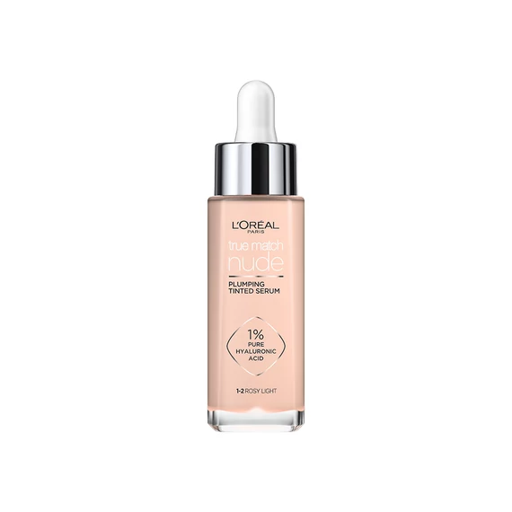 L'ORÉAL PARIS True Match Nude Plumping Színezett Szérum 1-2 Rosy Light (30 ml)