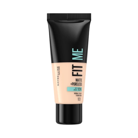MAYBELLINE New York Fit Me! Pórusösszehúzó és Mattító Alapozó Normál és Zsíros Bőrre (30ml) 101 True Ivory
