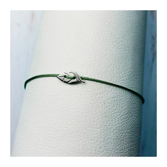 Mirc Jewellery Falevél Karkötő (Szürke)