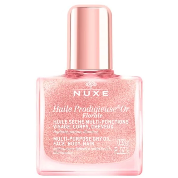 NUXE Huile Prodigieuse Or Florale Csillámos Olaj Rózsaarany Ragyogással Utazó 10ml