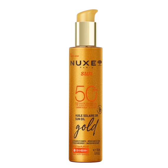 NUXE Sun Csillámló Arany Napolaj SPF50 (150ml)