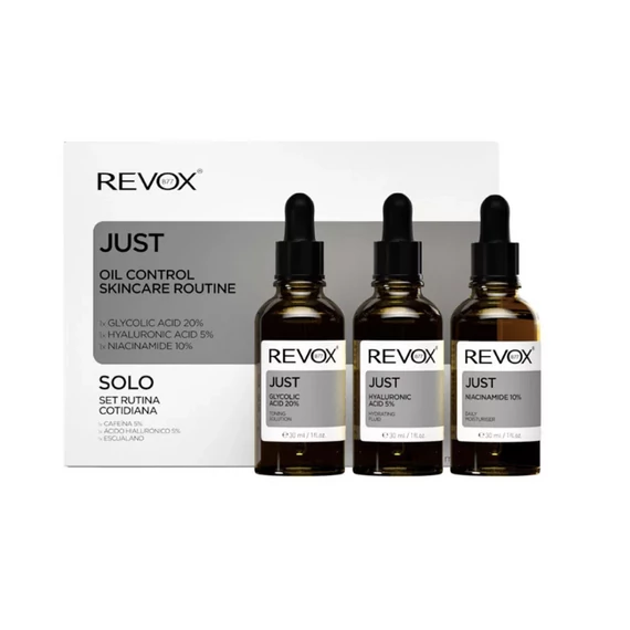 REVOX B77 Just Bőrápolási Rutin Zsíros Bőrre (3x30ml)