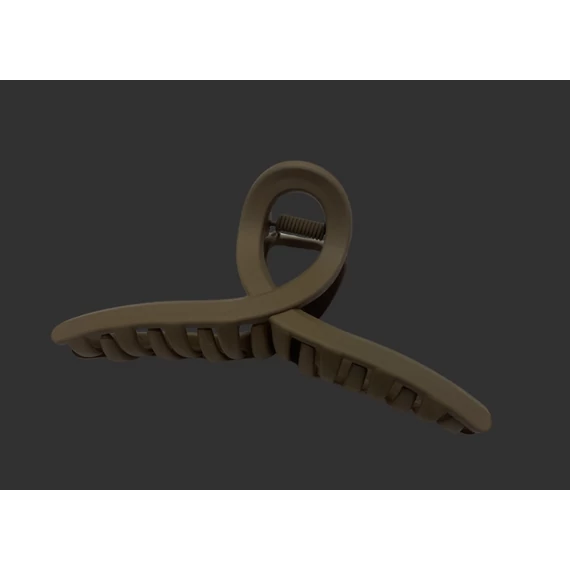 Brown Hair Clip (Elegant, Large)