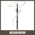 Kép 3/3 - MAYBELLINE Brow Ultra Slim Medium Brown Barna Kétvégű Szemöldökceruza