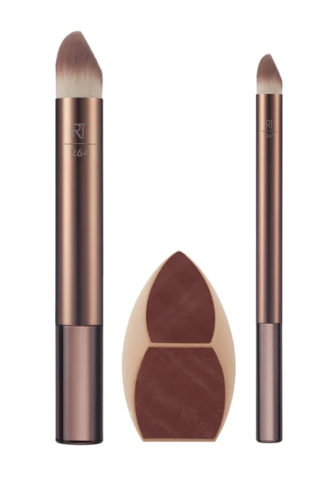REAL TECHNIQUES Makeup Saver + Brush Trio Ecset Szett