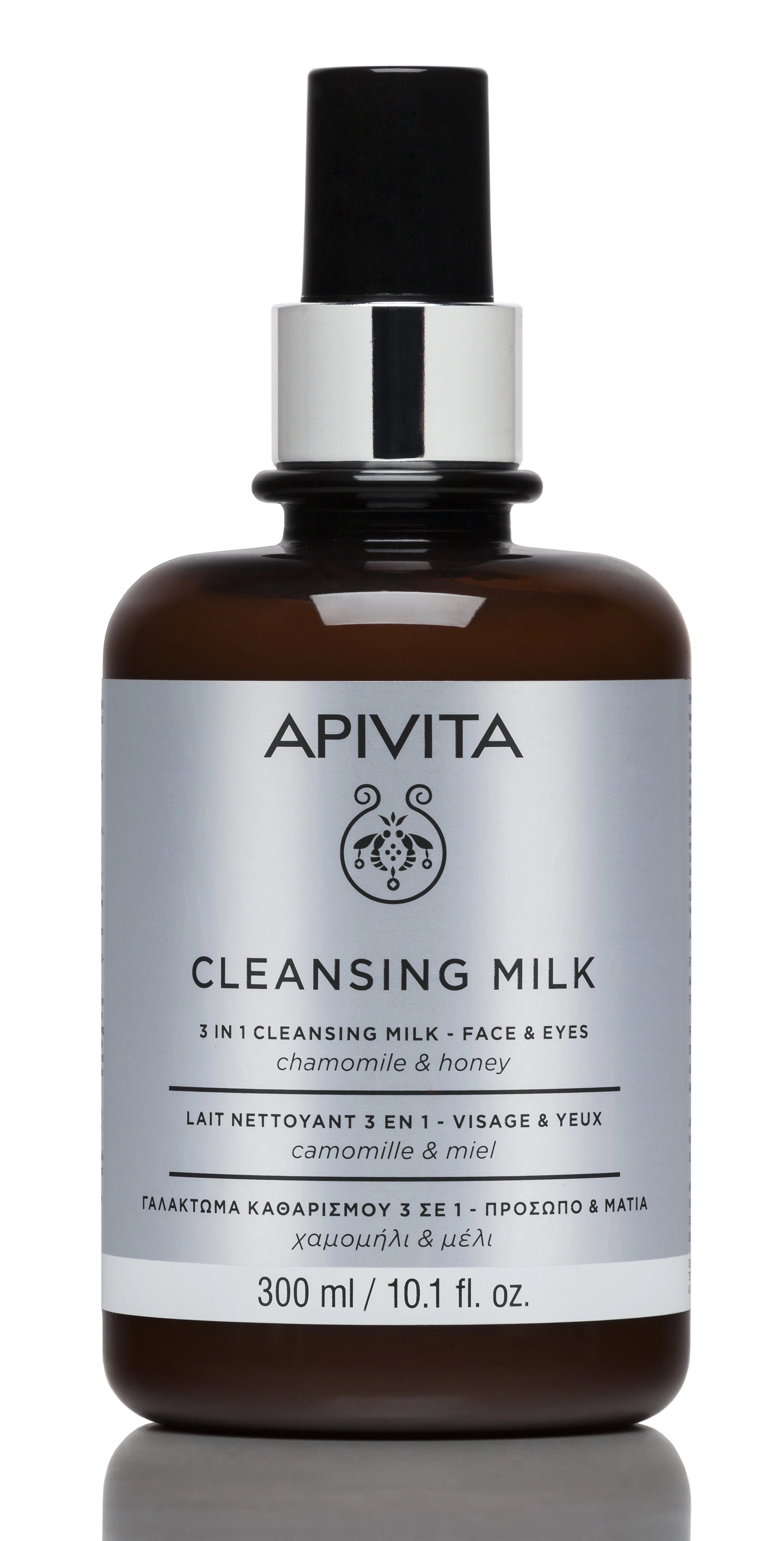 APIVITA 3 in 1 Arctisztító Tej Minden Bőrtípusra (300ml)