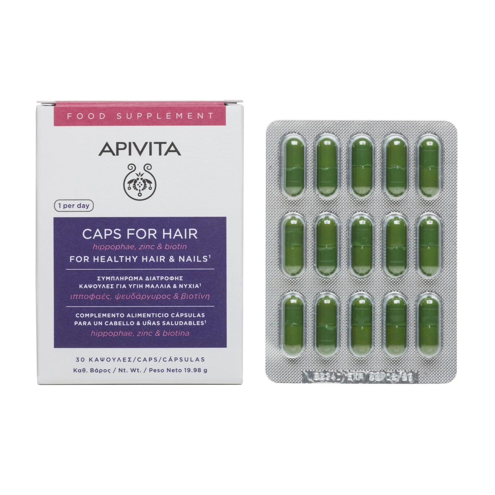 APIVITA Haj- és Körömerősítő Kapszula (30x)