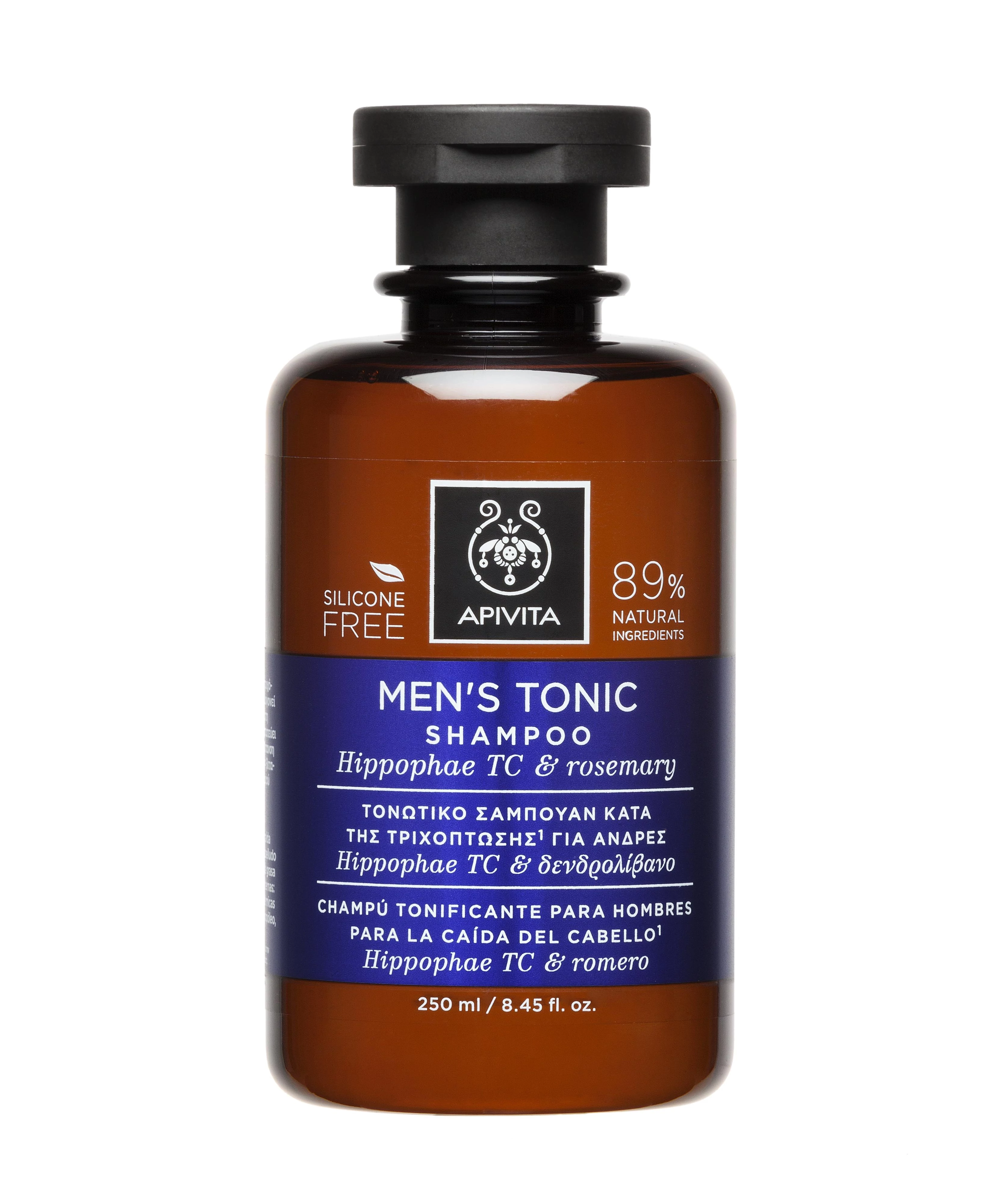 APIVITA Men's Tonic Sampon Hajhullás Ellen Férfiaknak (250ml)