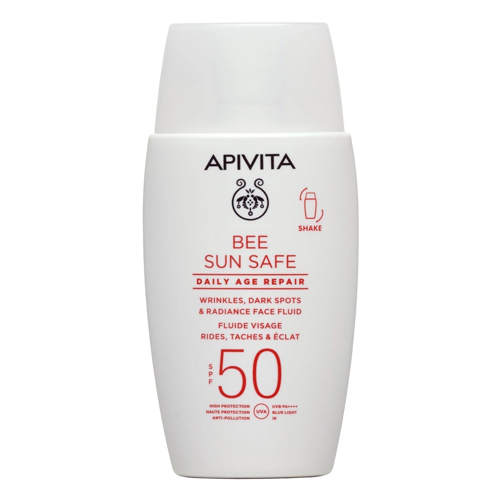 APIVITA Bee Sun Safe Daily Age Repair Fluid Ráncok és Pigmentfoltok Ellen SPF50+ (50ml)