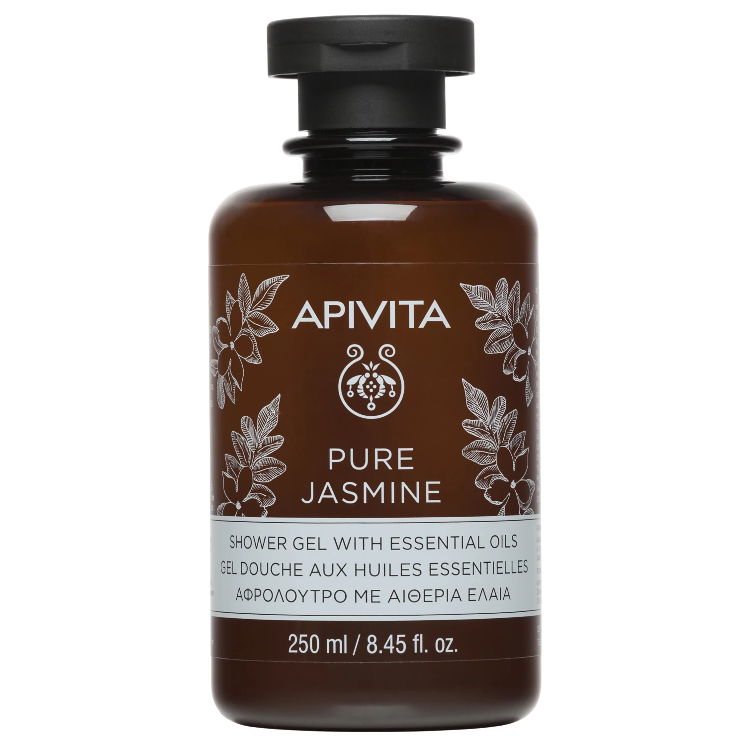 APIVITA Pure Jasmine Shower Gel with Essential Oils (250ml)