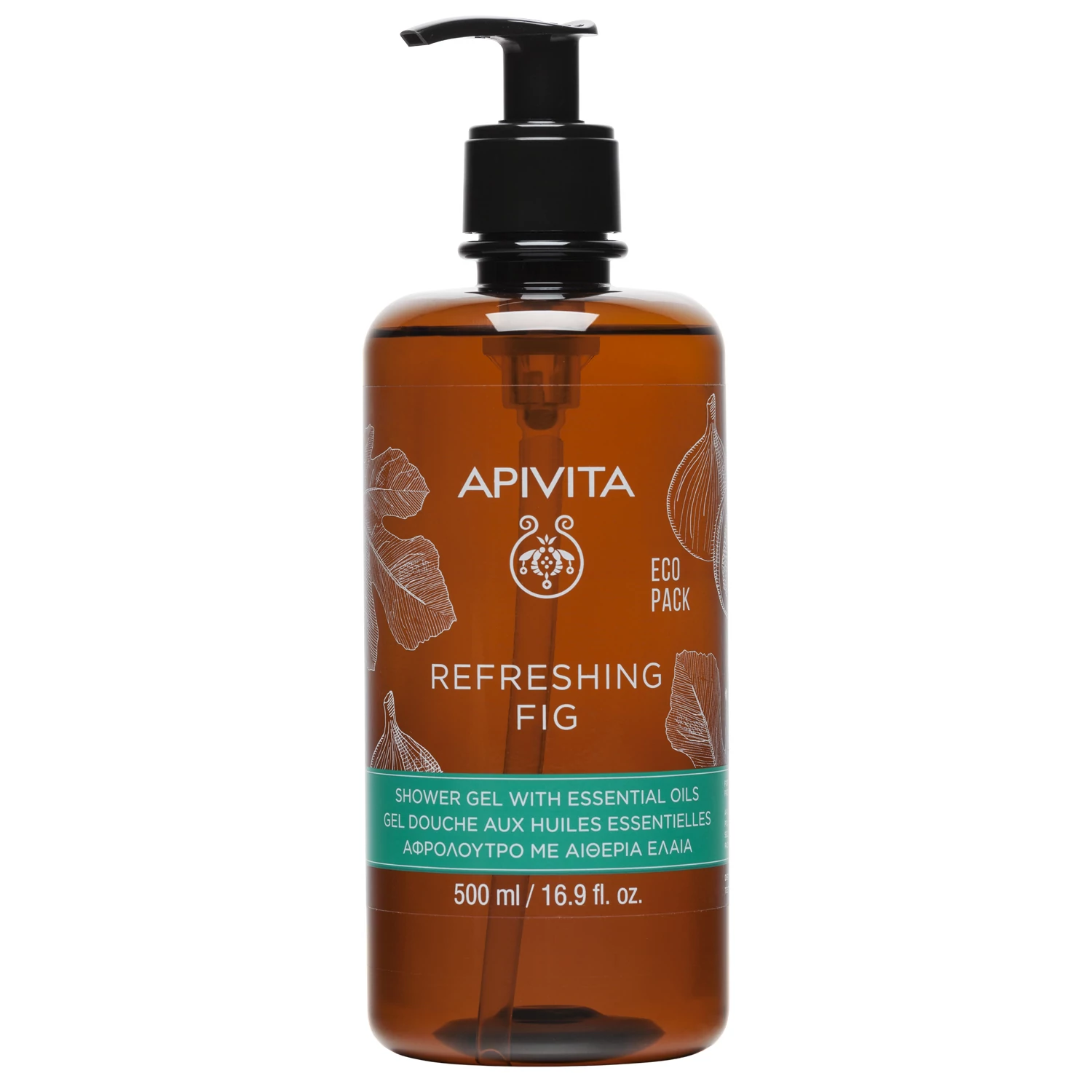 APIVITA Refreshing Fig Tusfürdő Frissítő Fügével és Illóolajokkal ECO (500ml)