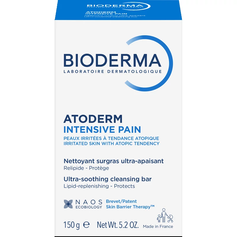 BIODERMA Atoderm Intensive Pain Soap Free Hypoallergenic Soap for Dry Skin (150g)