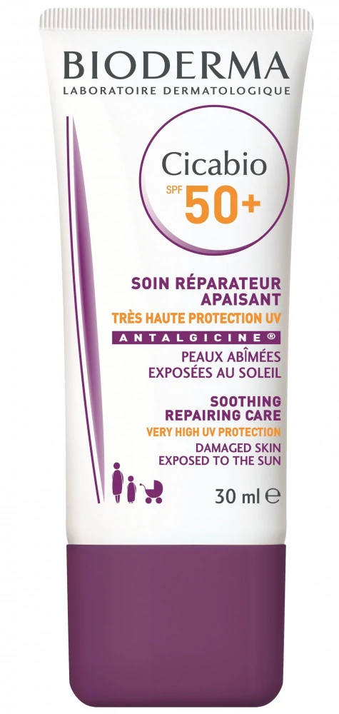 BIODERMA Cicabio Nyugtató-Regeneráló Krém SPF50+ (30ml) - KIFUTÓ TERMÉK