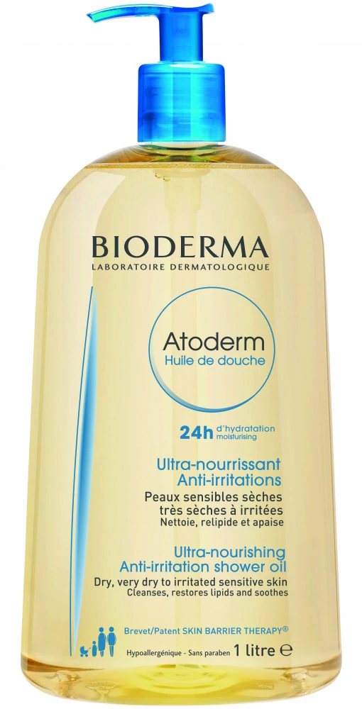 BIODERMA Atoderm Huile de Douche Tápláló Olajtusfürdő (1000ml)
