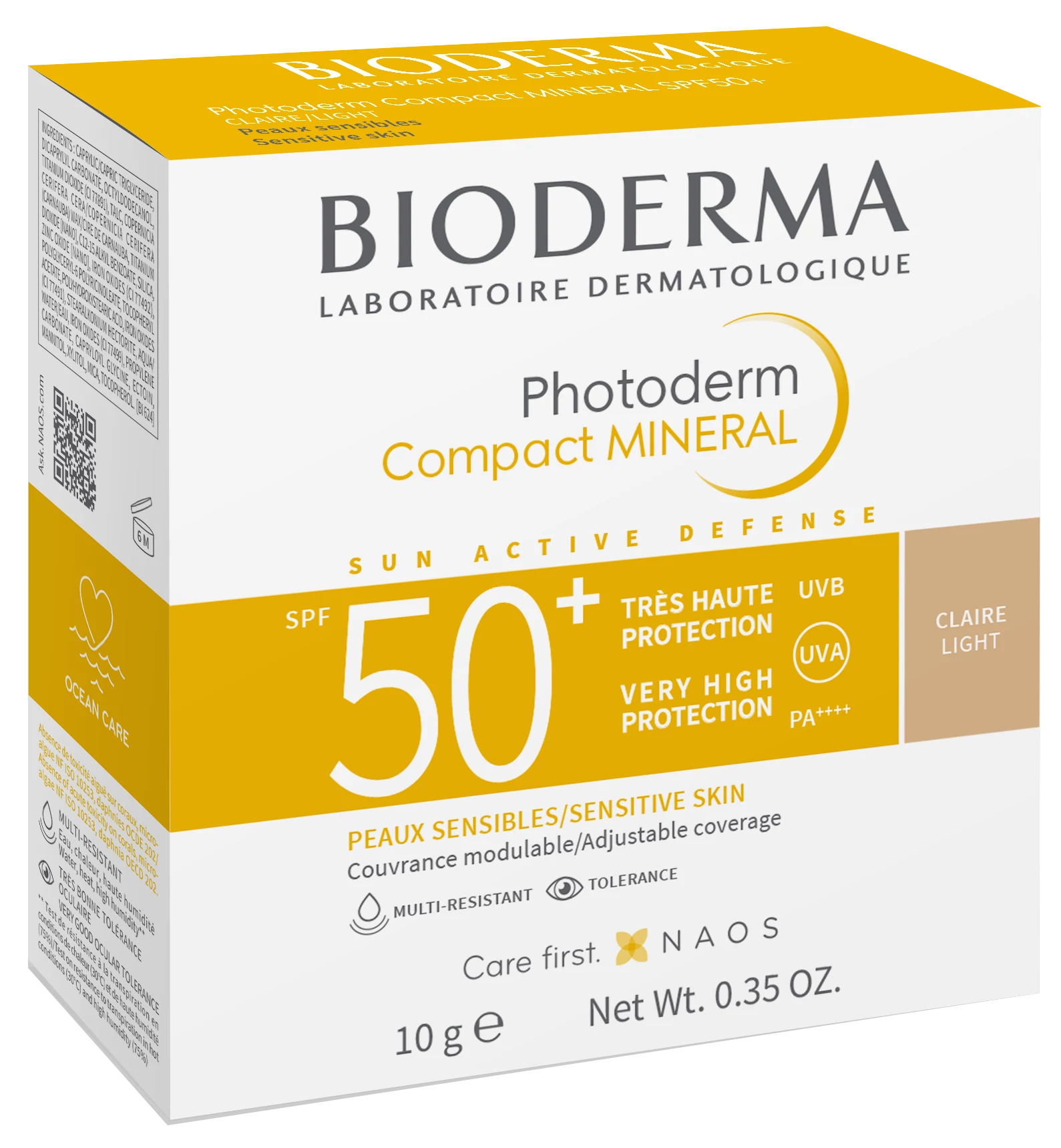 BIODERMA Photoderm Compact Mineral Púder SPF50+ Világos (10g)