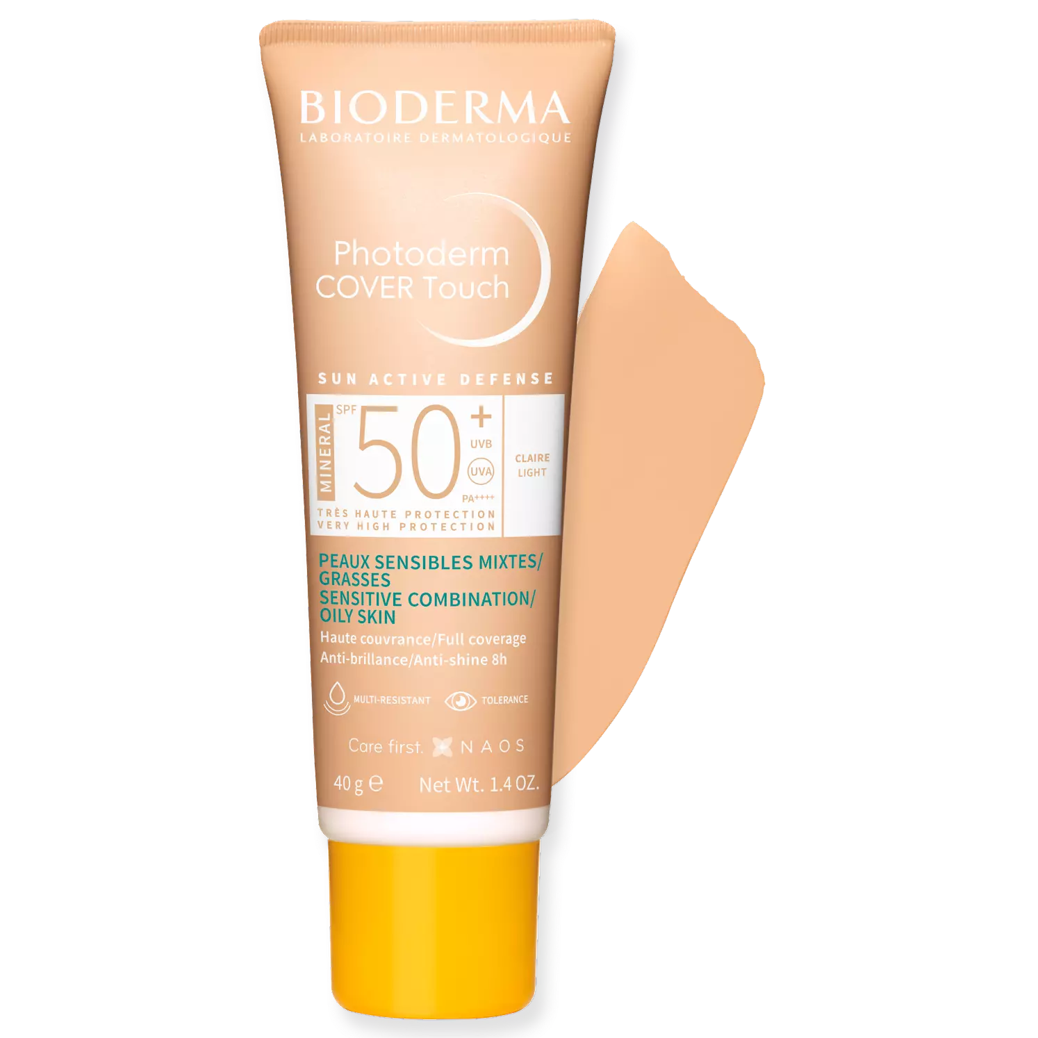 BIODERMA Photoderm Cover Touch Mineral SPF50+ Világos (40ml)