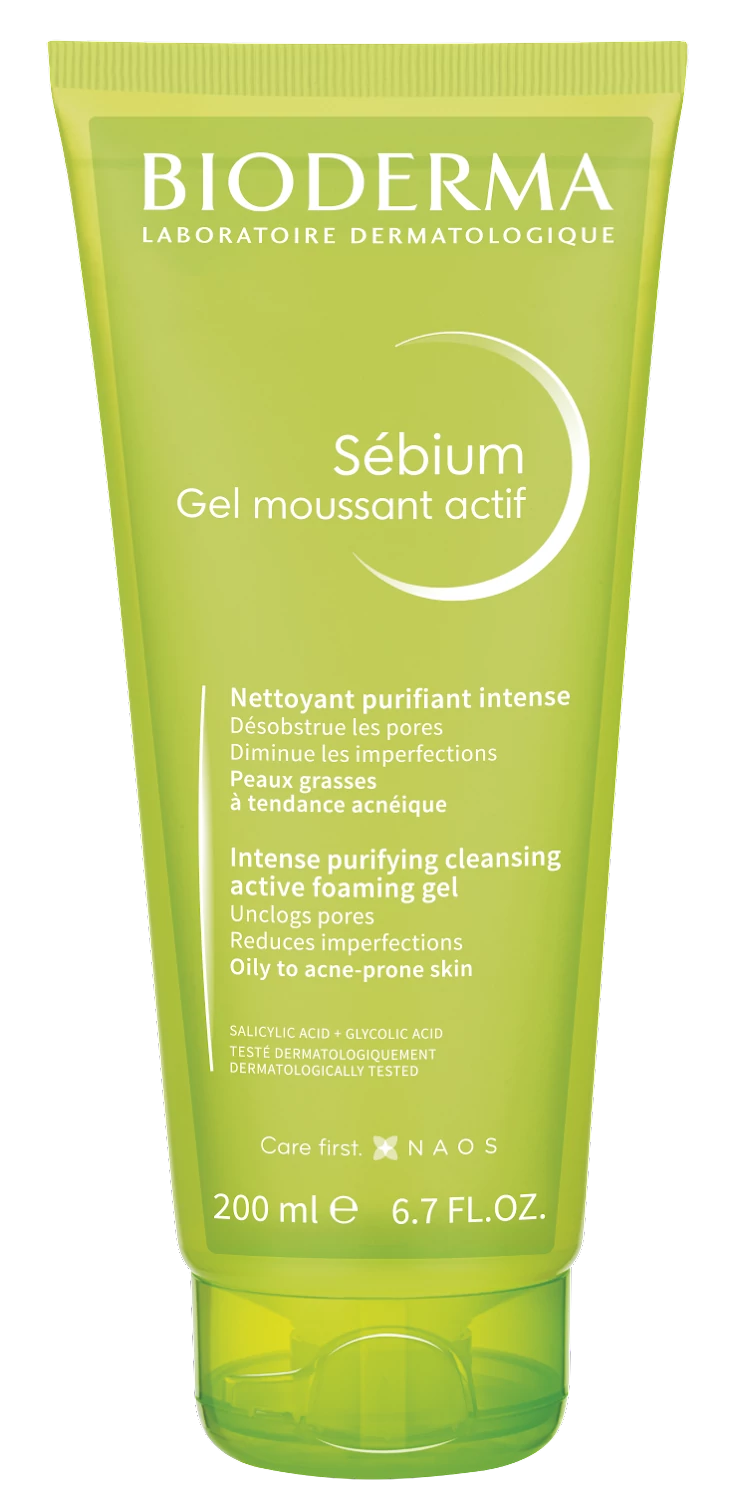 BIODERMA Sébium Actif Gel Moussant for Oily, Acne-Prone Skin (200ml)