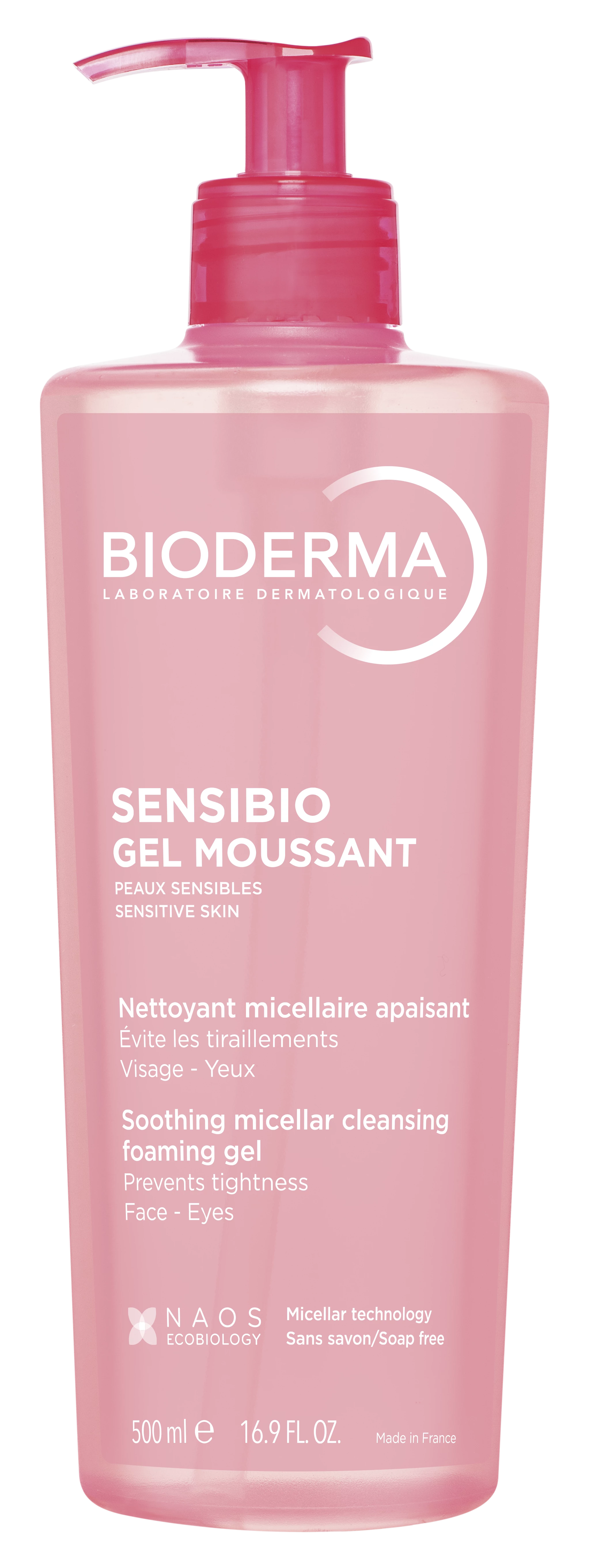 BIODERMA Sensibio Gél Moussant Gyengéd Tisztító Gél (500ml)