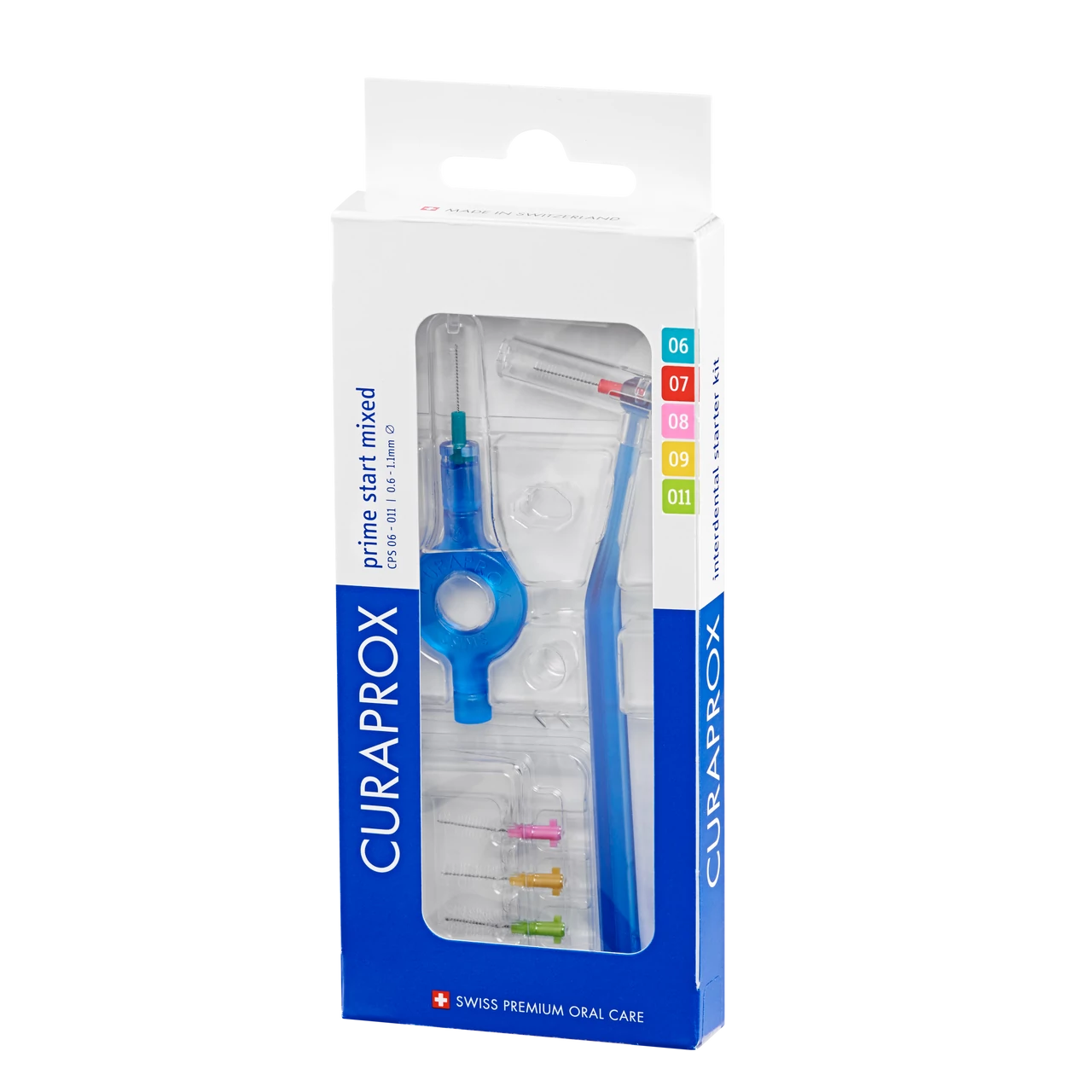 CURAPROX CPS Prime Start Mix Fogköztisztító Kefe (5 db: 06-011 + UHS451 Nyél)