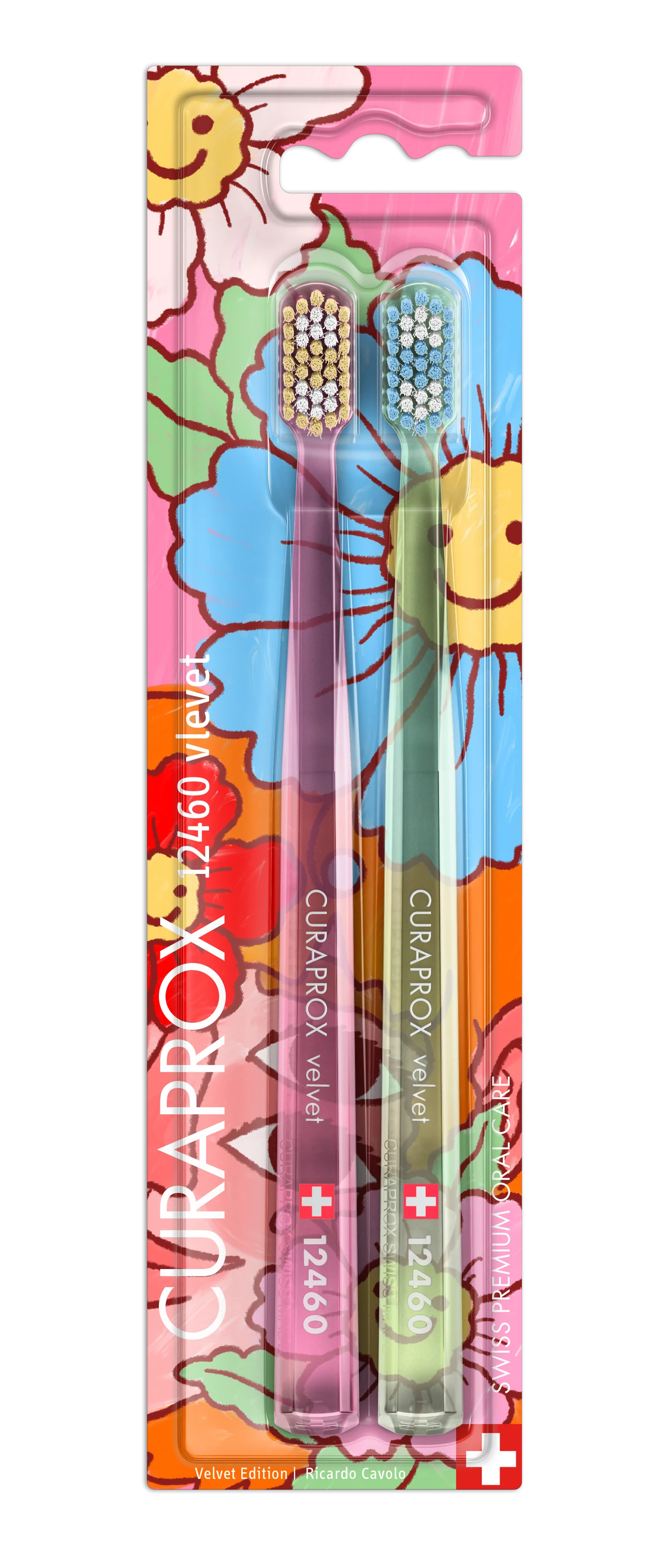 CURAPROX CS 12460 Ultra Soft Fogkefe Velvet Duo Special Edition (2 db)