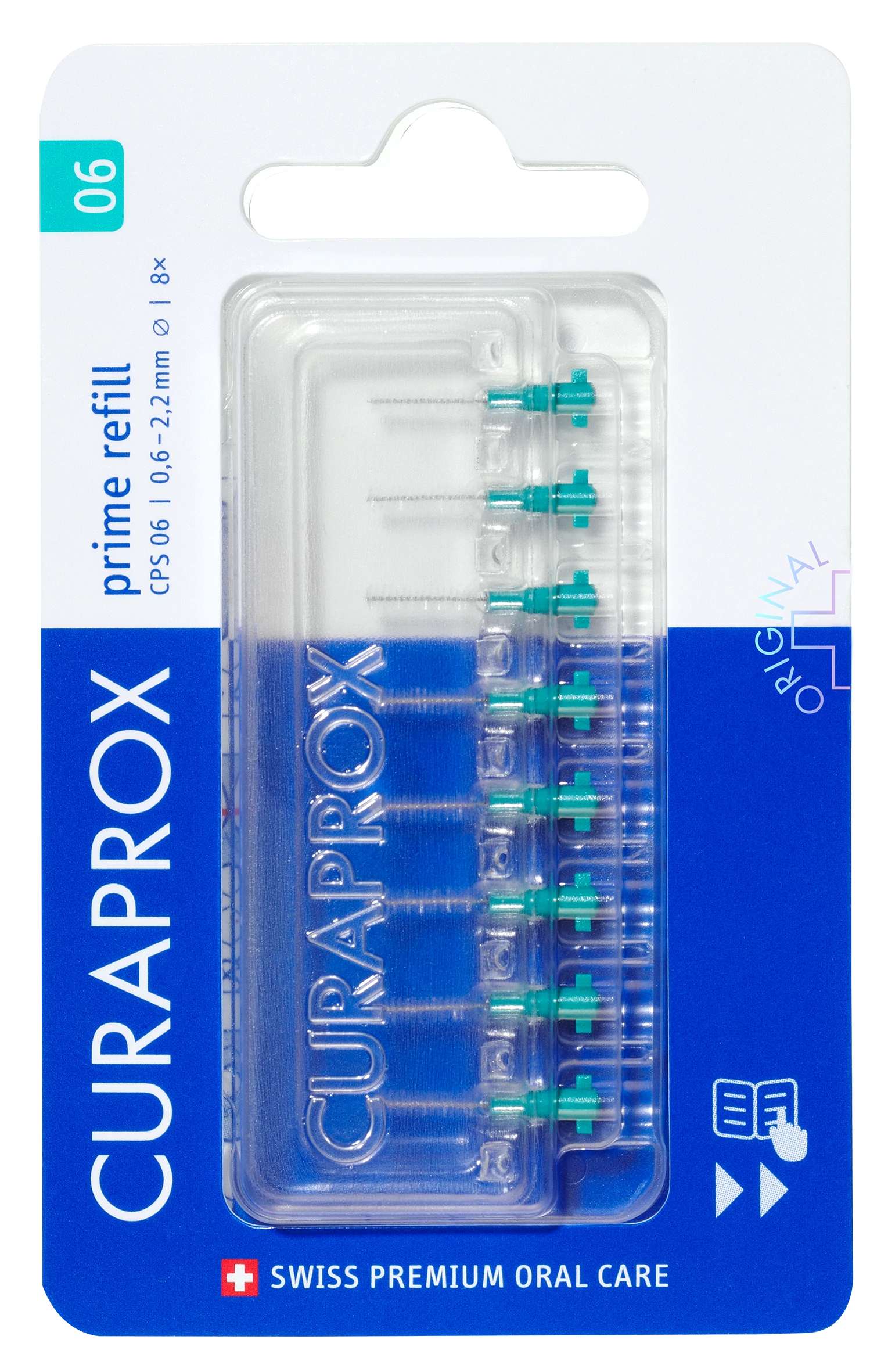 CURAPROX CPS 06 Prime Utántöltő Fogköztisztító Kefe (8 db)