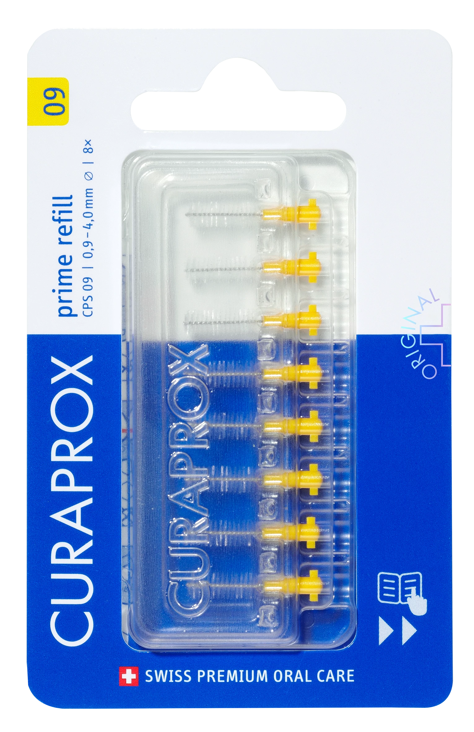 CURAPROX CPS 09 Prime Utántöltő Fogköztisztító Kefe (8 db)