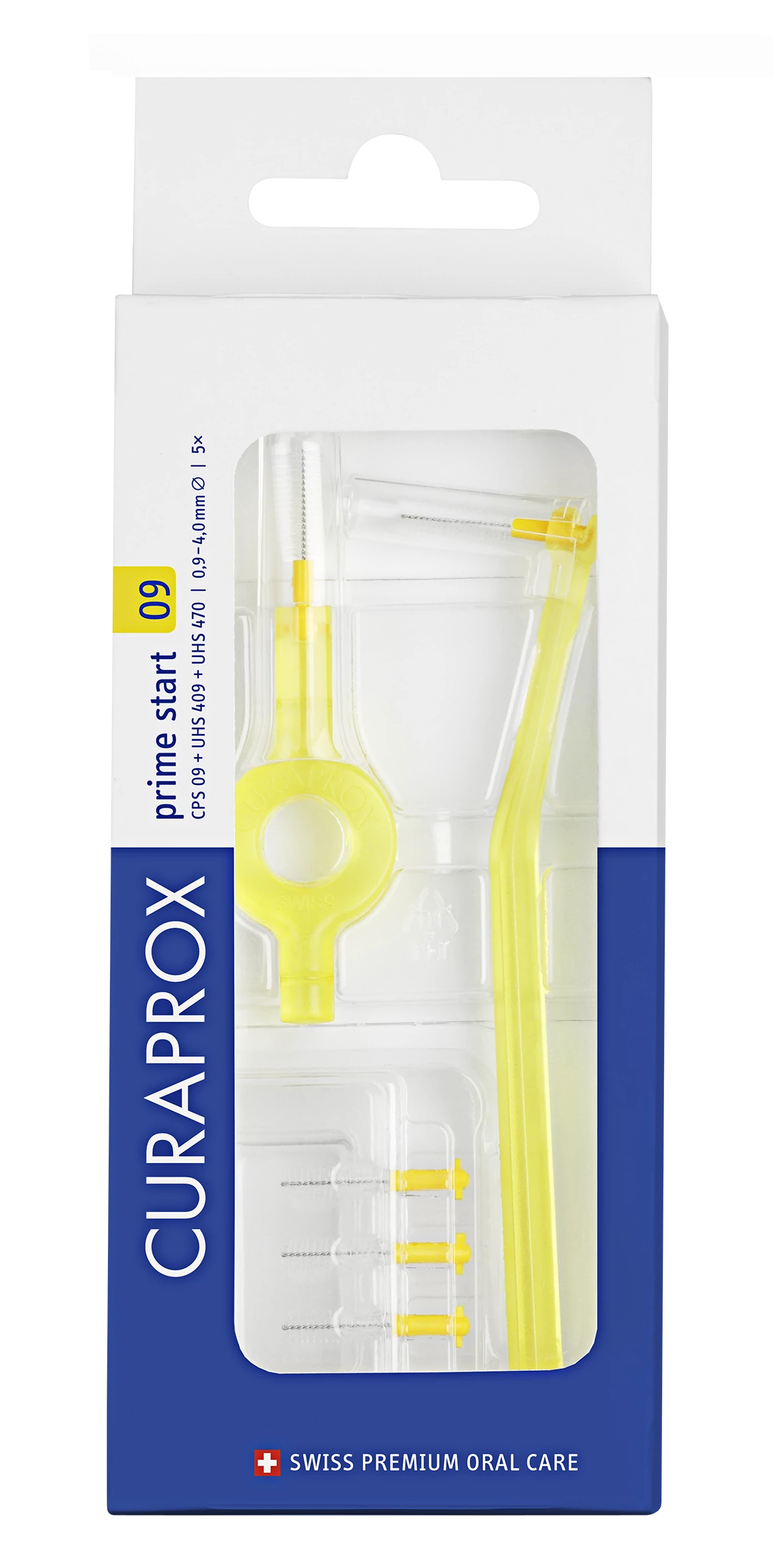 CURAPROX CPS 09 Prime Start Fogköztisztító Kefe (5 db) Kétféle Tartónyéllel