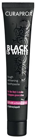 CURAPROX Black Is White Fehérítő Hatású Fogkrém Aktív Szénnel (90ml)