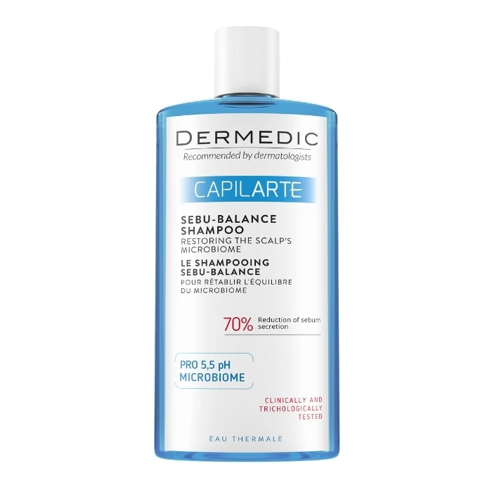 DERMEDIC Capilarte Sebu-Balance Fejbőr Mikrobiom Helyreállító Sampon (300ml)