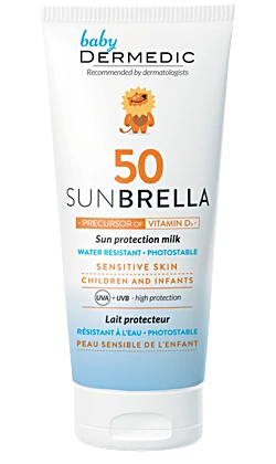 DERMEDIC Sunbrella Baby Napfényvédő Tej Gyermekeknek és Babáknak SPF50+ (100ml)