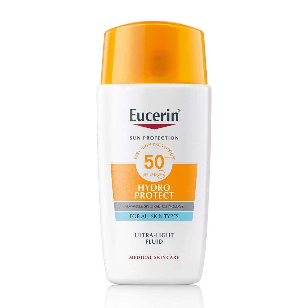 EUCERIN Sun Hydro-Protect Ultra Könnyű Napozó Fluid Arcra SPF50+ (50ml)