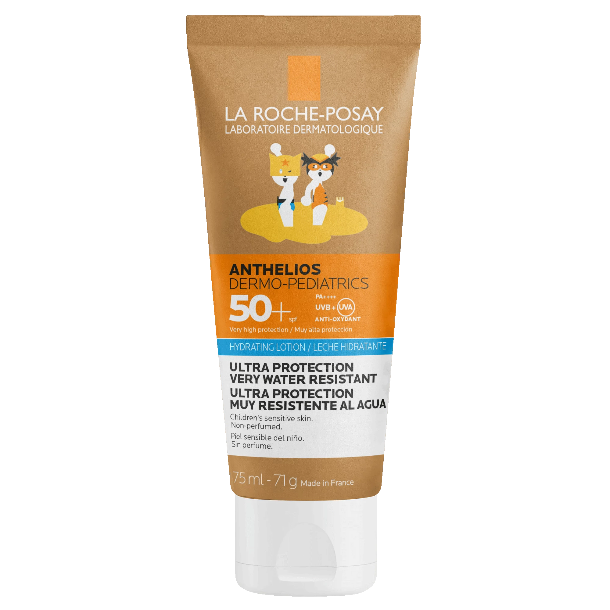 LA ROCHE-POSAY Anthelios Dermo-Pediatrics Gyermek Naptej SPF50+ Utazó (75ml)
