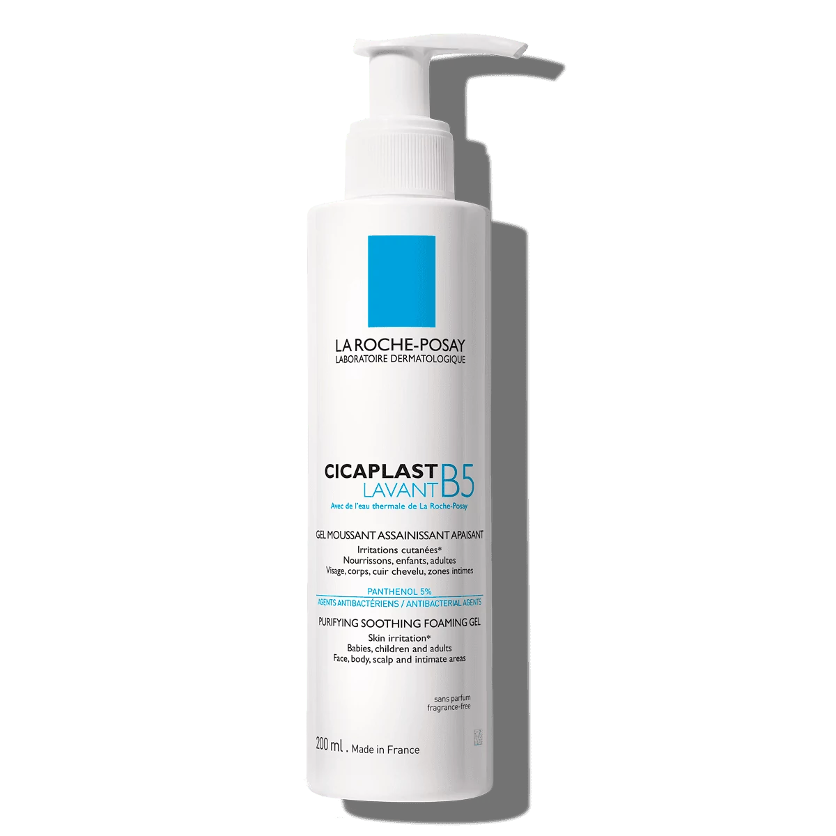 LA ROCHE-POSAY Cicaplast Lavant B5 Tisztító Bőrnyugtató Habzó Gél (200ml)