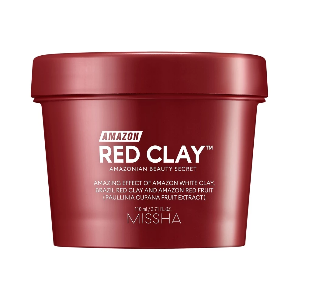 MISSHA Amazon Red Clay Pore Mask Pórusösszehúzó Maszk Vörös Agyaggal (110ml)